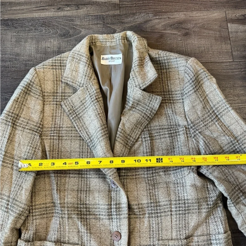 Classic Beige Plaid Blazer for Men